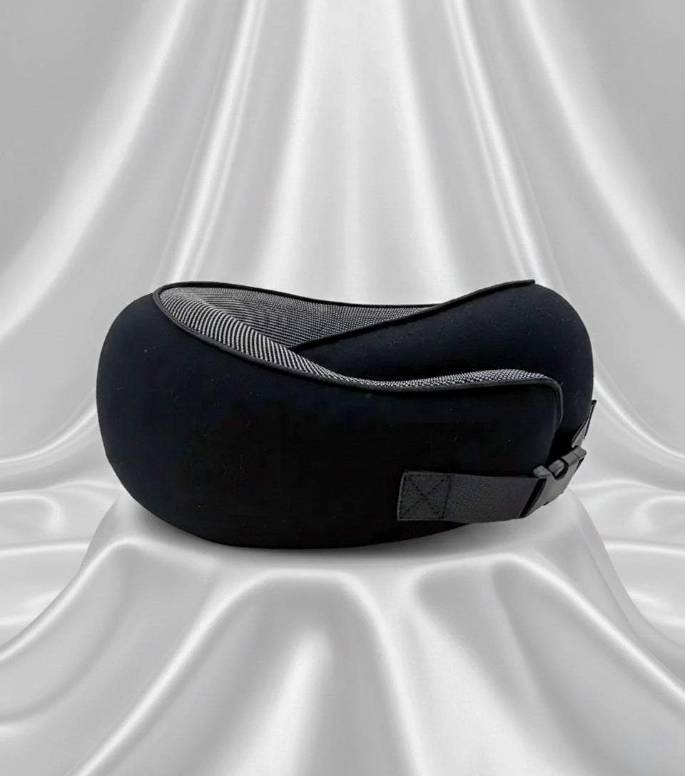 Pack Confort FlyRest™ — Oreiller Ergonomique + Masque de Sommeil